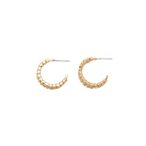 Phase Eight Gold Twin Hoop Earrings 